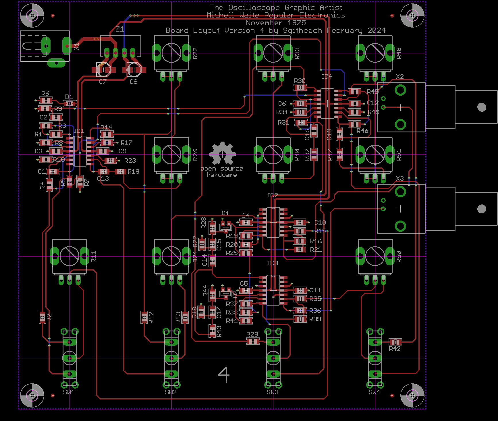 Oscilloscope Artist board