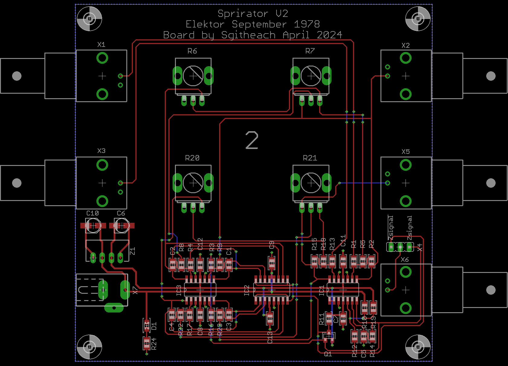 Oscilloscope Spirator board